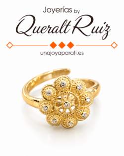 Anillo filigrana charra chapado Swarovski by Queralt Ruiz