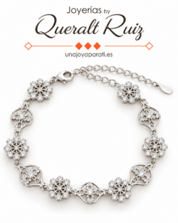 Pulsera de filigrana charra artesanal con Swarovski by Queralt Ruiz